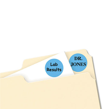 Avery® Printable Self-adhesive Removable Color-coding Labels, 0.75" Dia., Light Blue, 24-sheet, 42 Sheets-pack, (5461) freeshipping - TVN Wholesale
